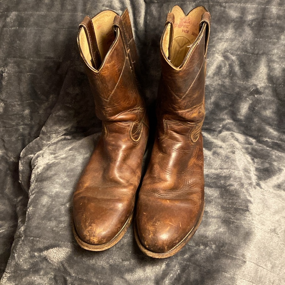 Justin 3408 Brown leather - Picture 2 of 5